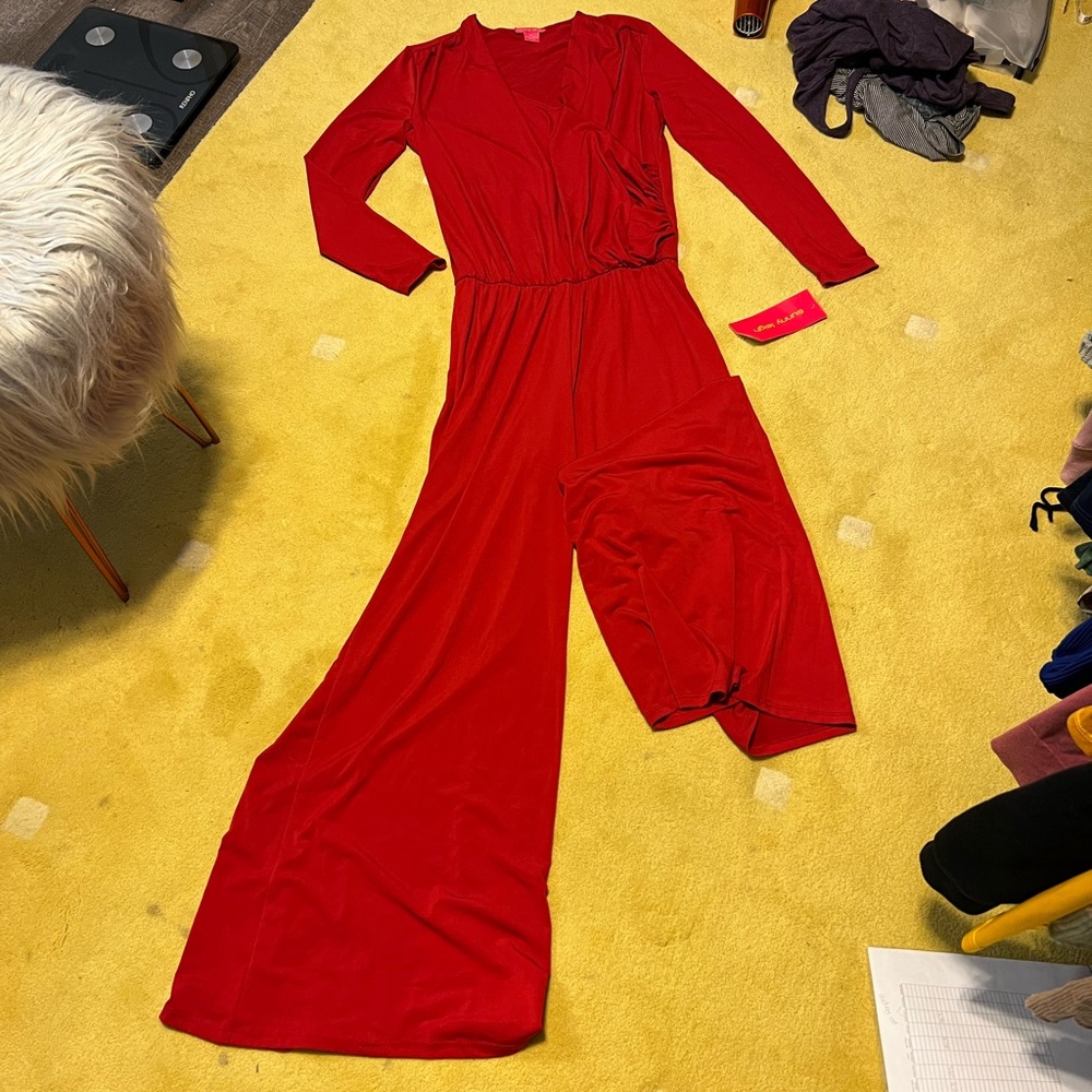 Pants suit / romper - Red